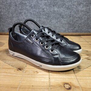 Frankie4 Ellie IV Womens Solid Black Leather Shoes Sneakers US Size 9.5 EU 40-41